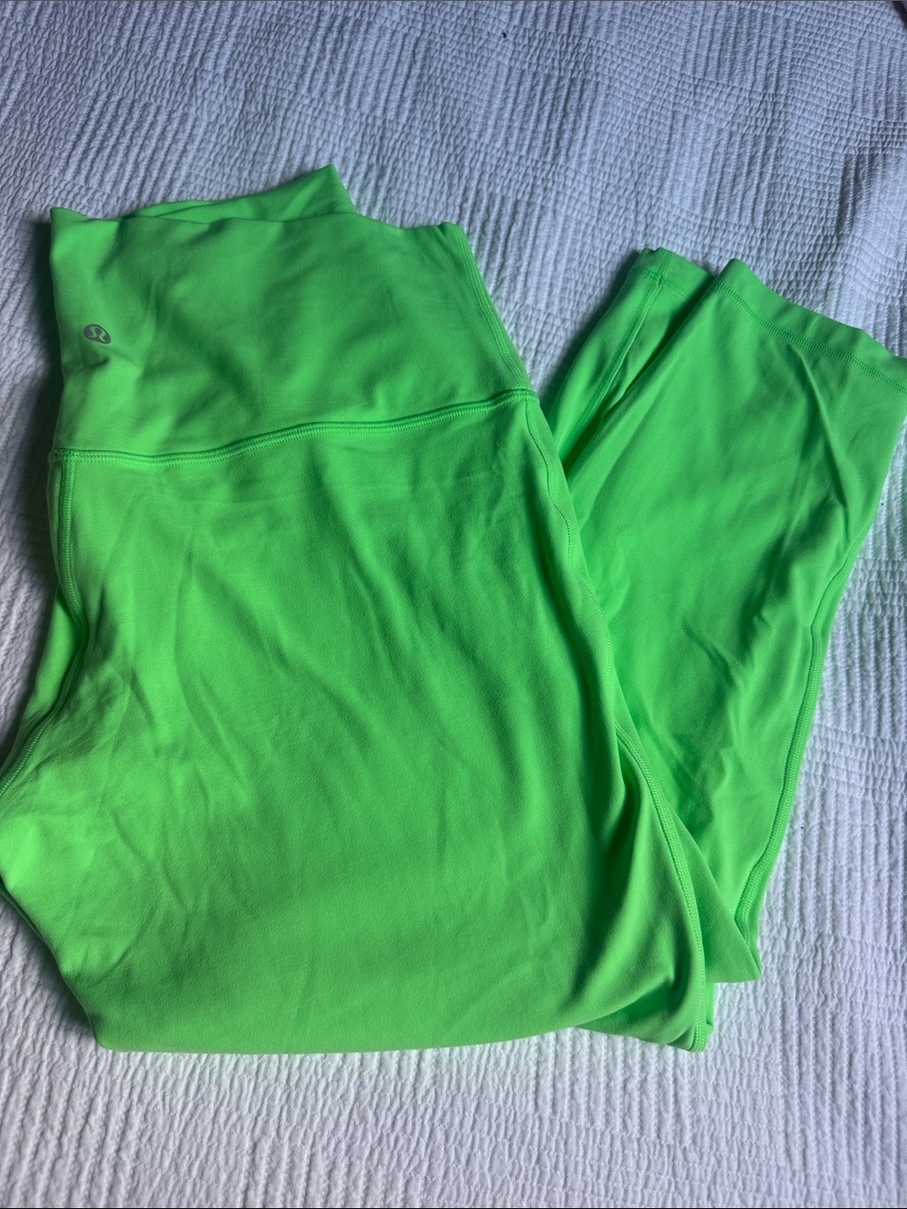 lululemon athletica Bright Lime Green Leggings